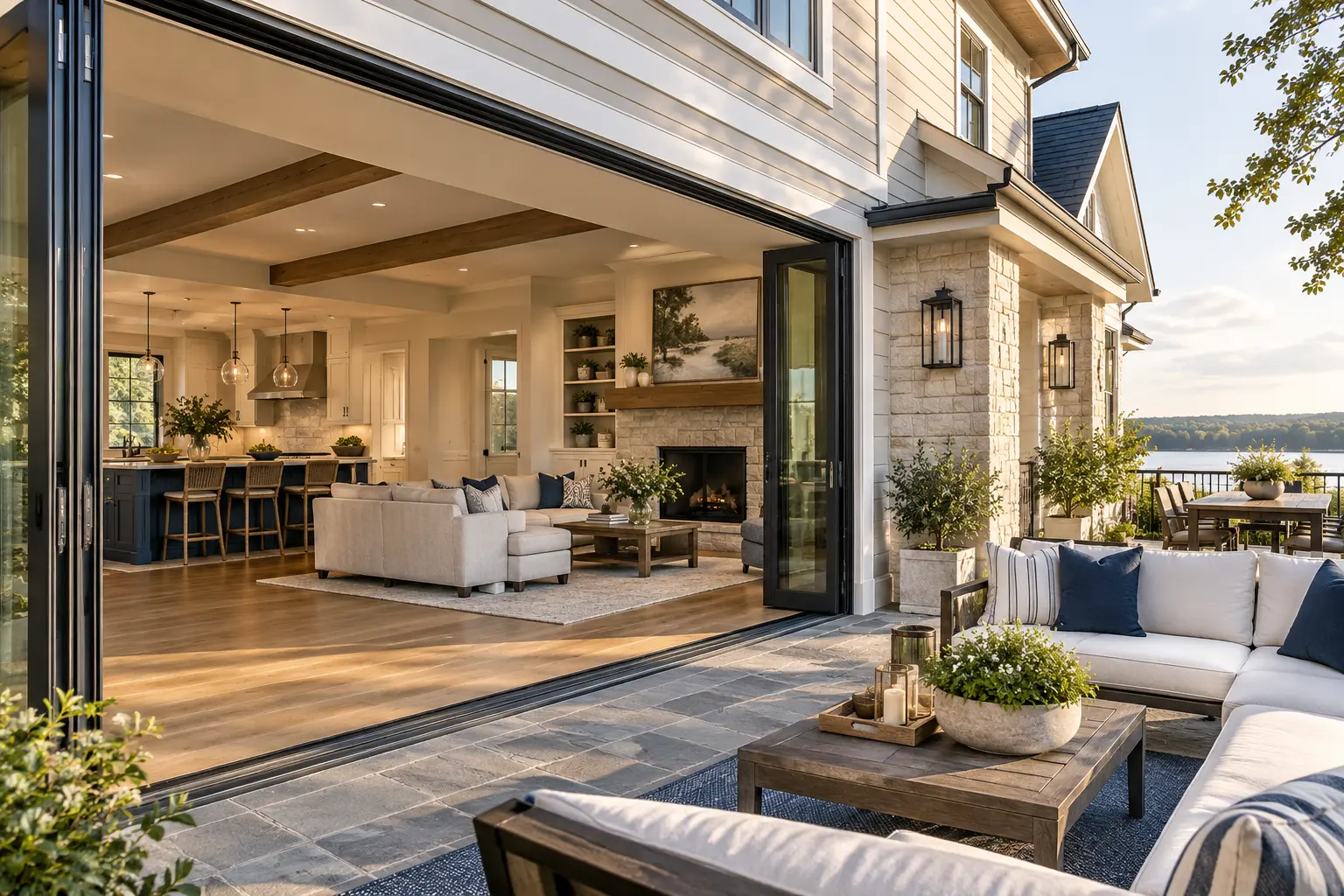 Coordinated interior and exterior home renovation